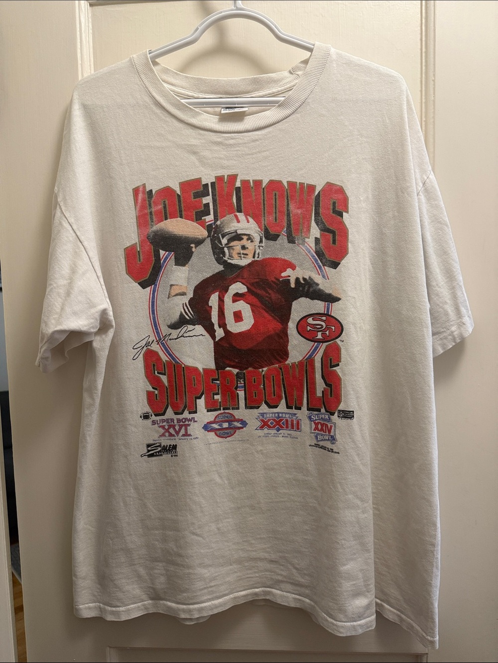 Vintage 'Joe Knows Super Bowls' Short Sleeve Tee